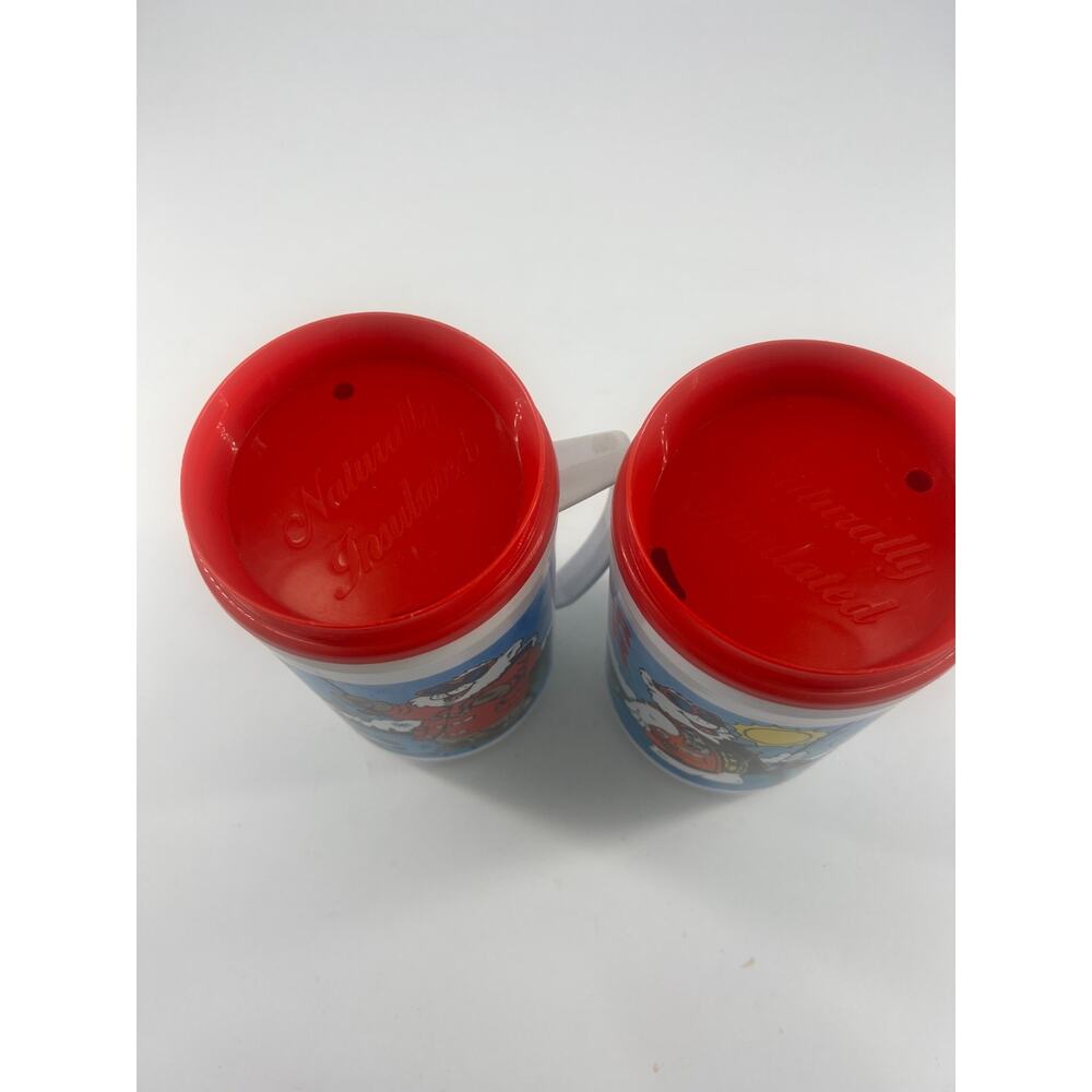Phillips 66 Polar Bear Collectible Travel Mugs Ice Fishing Set Insulated Rare - Picture 4 of 5